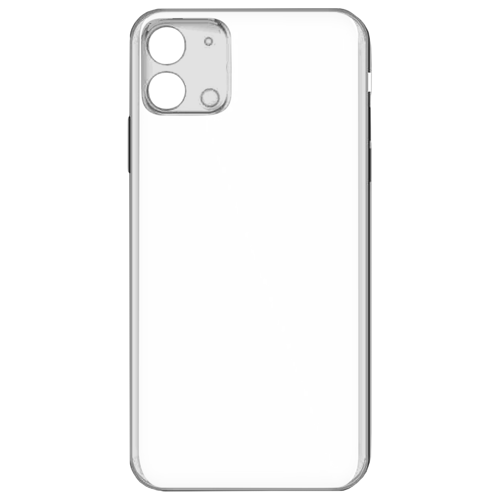 Vaku Silicone Back Cover for Apple iPhone 12 Scratch Resistant Clear